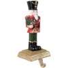 Clayre & Eef 6PR3950 Kerstkous Houder Notenkraker Rood Groen 11x10x25 cm