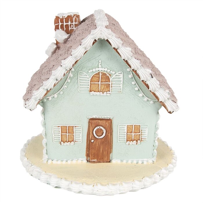 Clayre & Eef 6PR3977 Decoratie Huis Blauw 13x13x12 cm