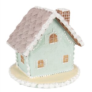 Clayre & Eef 6PR3977 Decoratie Huis Blauw 13x13x12 cm