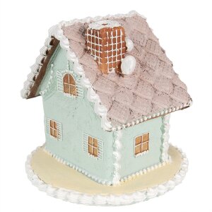 Clayre & Eef 6PR3977 Decoratie Huis Blauw 13x13x12 cm