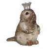 Clayre & Eef 6PR3994 Decoratieve Vogel Beige 7x6x9 cm