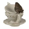 Clayre & Eef 6PR4924 Decoratieve Beker Wit 10x7x8 cm