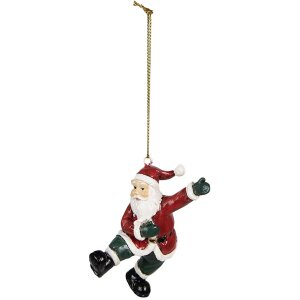 Clayre & Eef 6PR4927 Decoratiehanger Kerstman Rood...