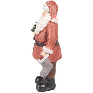 Clayre & Eef 6PR4933 Kerstversiering Beeldje Kerstman...