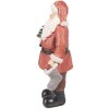 Clayre & Eef 6PR4933 Kerstversiering Beeldje Kerstman Rood 17x13x40 cm