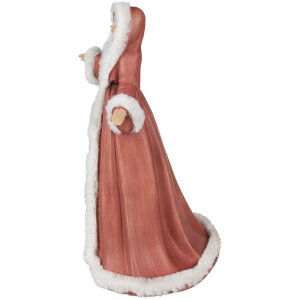 Clayre & Eef 6PR4935 Kerstdecoratie Engeltje Rood 26x20x40 cm