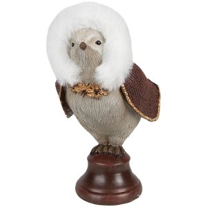 Clayre & Eef 6PR4944 Decoratie Vogel Rood Grijs...