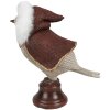 Clayre & Eef 6PR4944 Decoratie Vogel Rood Grijs 12x7x14 cm