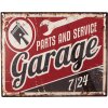 Clayre & Eef 6Y5201 Tekstbord Rood 25x1x20 cm Garage 7-24