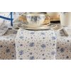 Clayre & Eef BRB43 Servetten Katoen Set van 6 Beige, Blauw 40x40 cm