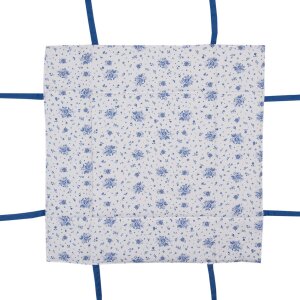 Clayre & Eef BRB47 Broodmandje Beige, Blauw 35x35x8 cm