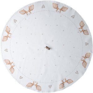 Clayre & Eef BSLC48 Theedoek Beige Bruin Ø 80 cm