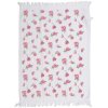 Clayre & Eef CT029 Gastendoek Wit Roze 40x66 cm