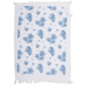 Clayre & Eef CTBRB Gastendoek Wit Blauw 40x66 cm