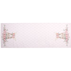 Clayre & Eef FEB64-1 Tafelloper Roze 50x140 cm