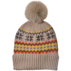 Juleeze JZCA0022BE Beanie dames beige 22x23 cm