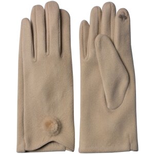 Juleeze JZGL0054BE Winterhandschoenen Beige 9x24 cm