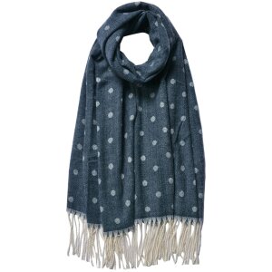 Juleeze JZSC0773BL Winter Sjaal Dames Blauw 68x180 cm