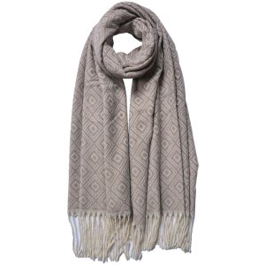 Juleeze JZSC0774BE Winter Sjaal Dames Beige 68x180 cm