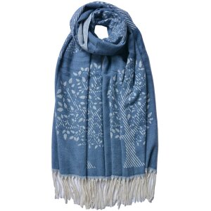 Juleeze JZSC0775BL Winter Sjaal Dames Blauw 68x180 cm