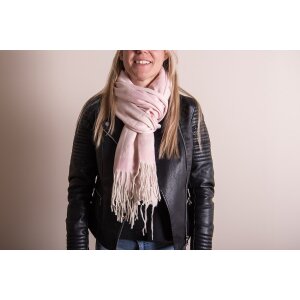 Juleeze JZSC0776P Wintersjaal dames roze 68x180 cm