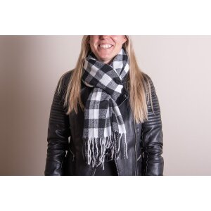 Juleeze JZSC0779Z Dames Winter Sjaal Zwart 68x180 cm