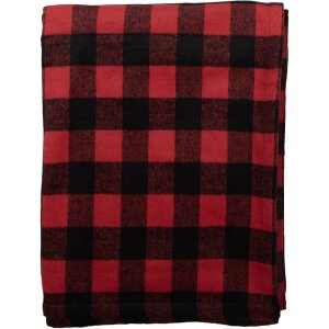 Clayre & Eef KT060.145 Plaid Rood, Zwart 130x170 cm