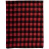 Clayre & Eef KT060.145 Plaid Rood, Zwart 130x170 cm