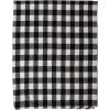 Clayre & Eef KT060.146 Plaid Zwart, Wit 130x170 cm