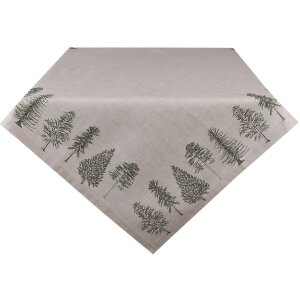 Clayre & Eef NPT03 Kersttafelkleed Beige Groen...