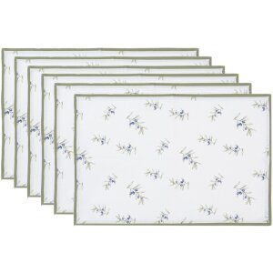 Clayre & Eef OLF40 Placemat (6 stuks) Beige Groen...