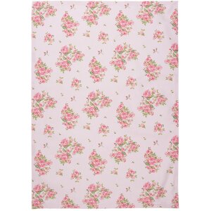 Clayre & Eef SWR42-1 Theedoek Roze 50x70 cm