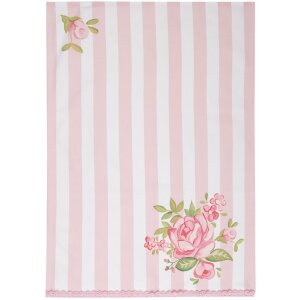 Clayre & Eef SWR42-2 Theedoek Roze 50x70 cm