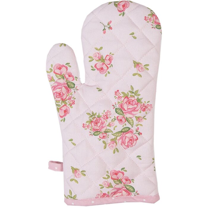 Clayre & Eef SWR44 Ovenwanten Roze 18x30 cm