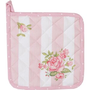 Clayre & Eef SWR45 pannenlap Roze 20x20 cm