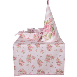 Clayre & Eef SWR48 Theedoek Roze Ø 80 cm