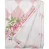 Clayre & Eef SWR60 Plaid Roze Wit 130x170 cm