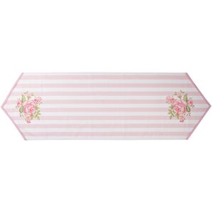 Clayre & Eef SWR65 Tafelloper Roze 50x160 cm