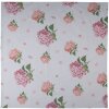 Clayre & Eef VTG01 Tafelkleed Vierkant Roze 100x100 cm