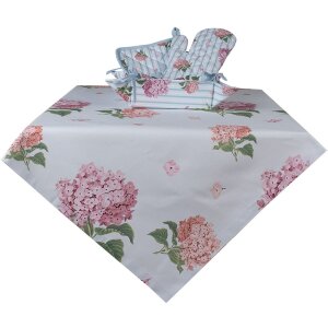 Clayre & Eef VTG15 Tafelkleed Vierkant Roze 150x150 cm