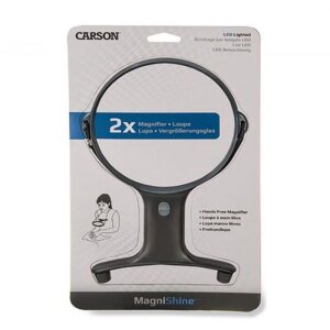 Carson HF-66 Hangloep 2x130mm met LED - Praktisch leeshulpmiddel