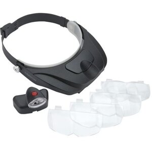 Carson MagniVisor Deluxe PRO Series LED Hoofdloep met 4...