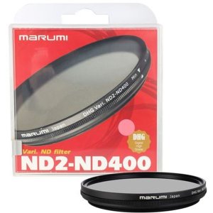 Marumi grijs variabel filter DHG ND2-ND400 62 mm