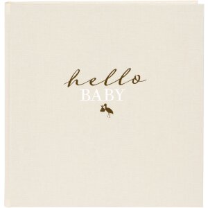 Goldbuch babyalbum hello.baby Beige 30x31 cm 60 witte...