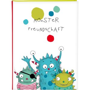 Goldbuch vriendenboek Monster 15x21 cm 88...