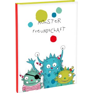 Goldbuch vriendenboek Monster 15x21 cm 88...