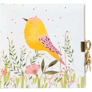 Goldbuch agenda met slot Sparrow 16,5x16,5 cm 96 witte...