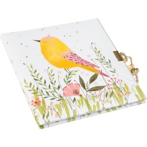 Goldbuch agenda met slot Sparrow 16,5x16,5 cm 96 witte...