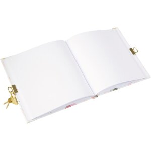 Goldbuch agenda met slot Mariposa 16,5x16,5 cm 96 witte paginas