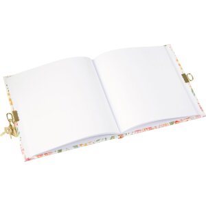 Goldbuch agenda met slot Pianta rossa 16,5x16,5 cm 96 witte paginas